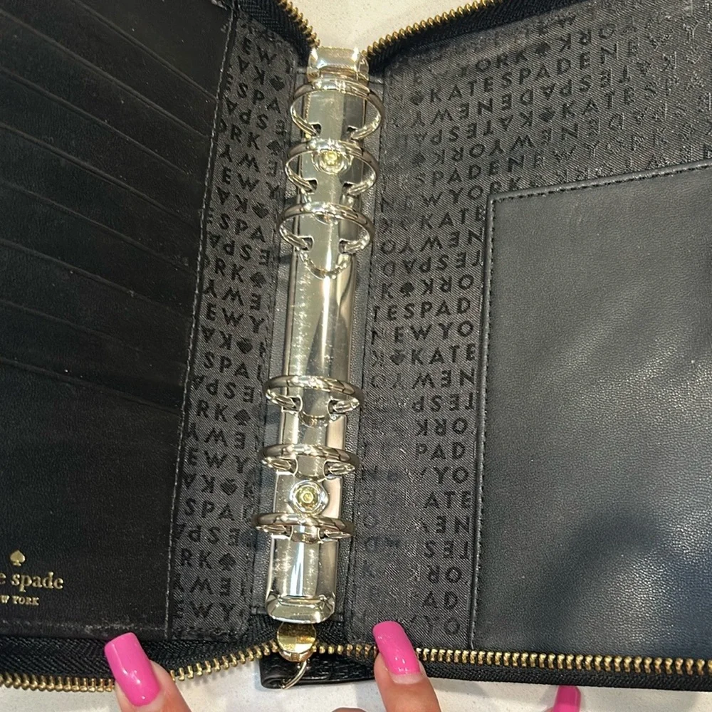 Kate Spade Black planner in great condition